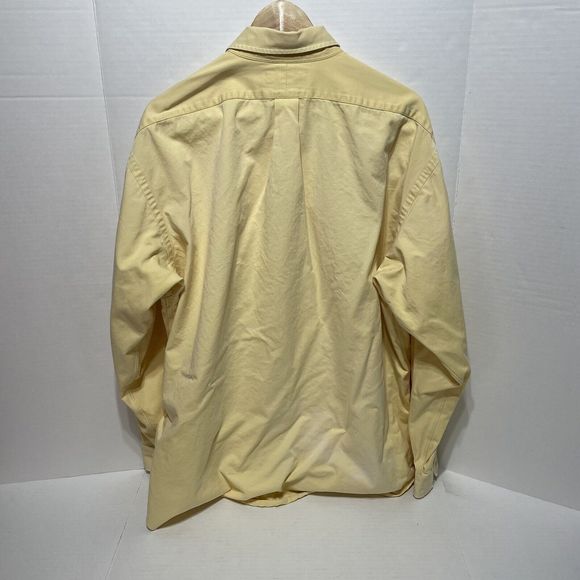Ralph Lauren Blake Button Down Shirt, XL, Yellow, Long Sleeve, Blue Pony - Picture 6 of 12